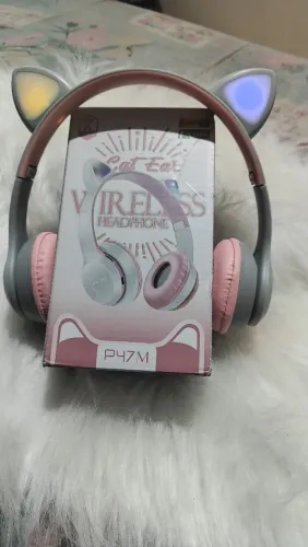 Fone de ouvido sem fio Cat Ear P47M
