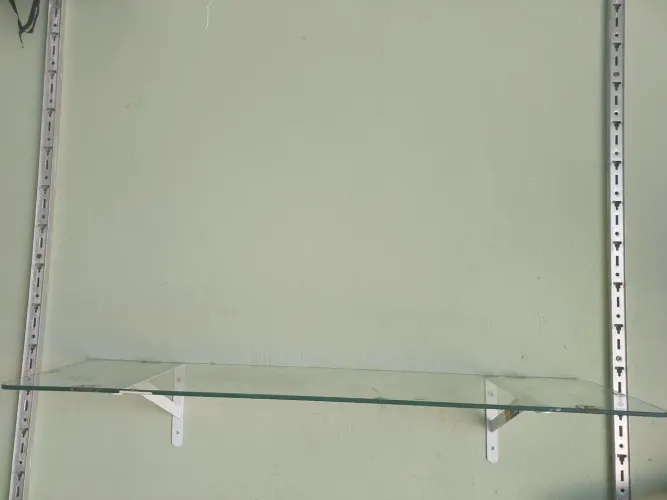 Prateleira de vidro para escritório - Várias unidades 