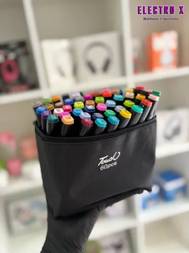 Kit de Canetas Touch 60 Cores - Ideal para Desenho!