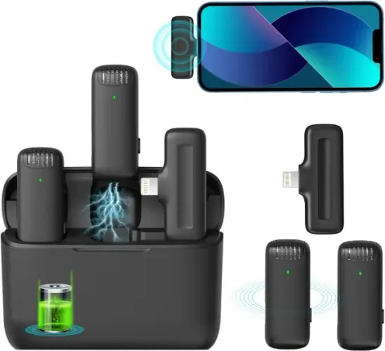 Microfone Lapela Ulanzi Iphone