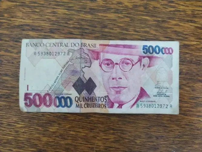 Nota De Quinhentos Mil Cruzeiros