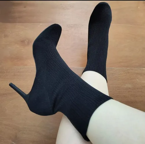 Botas de cano curto pretas