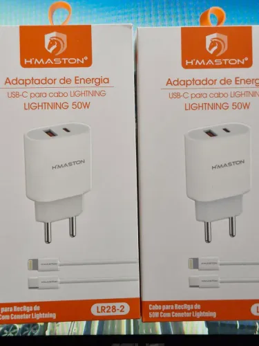 Carregador Turbo 50w P/ Iphone Lightning H Maston Rápido