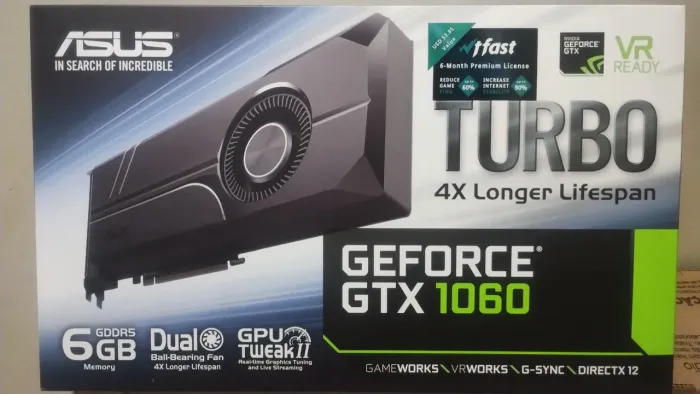 Placa de vídeo Asus GEFORCE GTX 1060 6Gb edição Europa