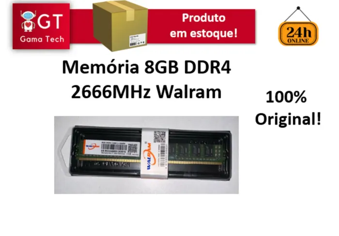 Memória Desktop 8gb ddr4 2666 GHz