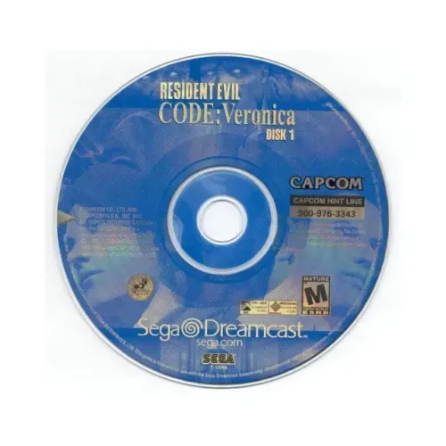 JOGO RESIDENT EVIL CODE VERONICA 2 DISCOS (SEM CAPA) SEMINOVO - DREAMCAST