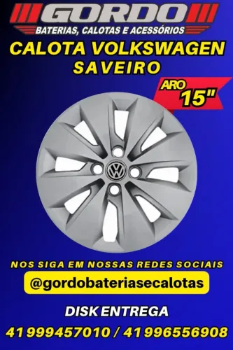 calotas saveiro robust aro 15 . modelo original na  cor prata