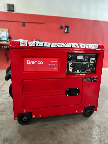 Gerador de Energia BD 6500SE à Diesel Silencioso 10CV 220V com Partida Elétrica
