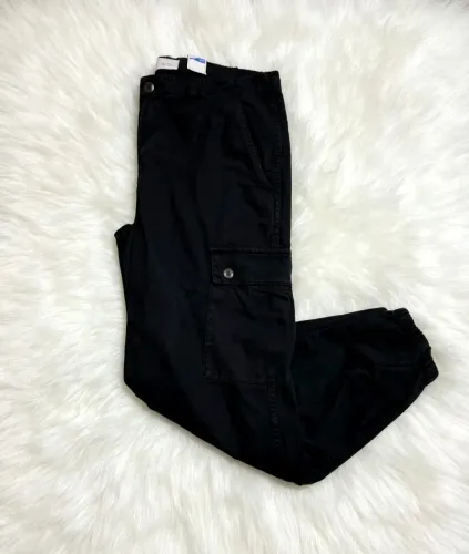 Calça feminina cargo preta zara