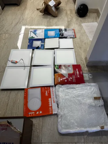 Lote de luminárias de Led