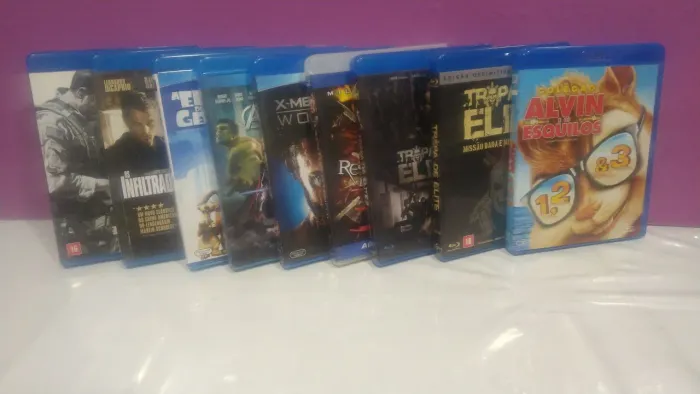 Blurays originais para escolher.