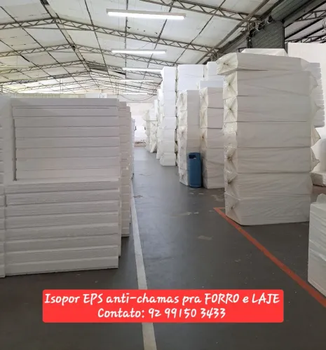 Isopor EPS anti-chamas pra FORRO, LAJE, PAREDE, FACHADA E RODA FORRO
