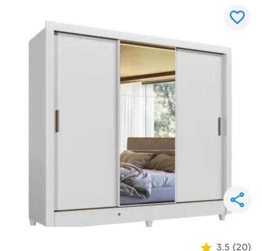 Guarda roupa com espelho 