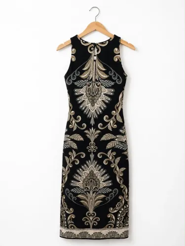 Vestido longo Farm