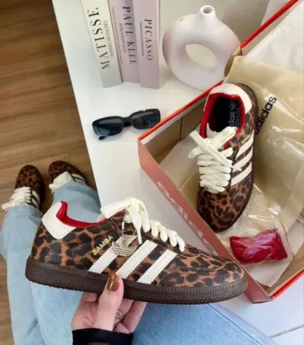 Tênis NOVO Adidas Samba Feminino Leopardo