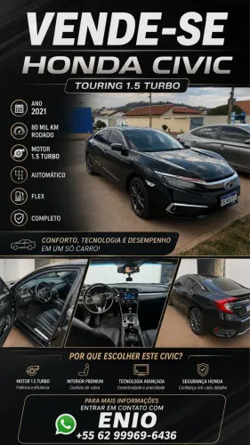 Honda Civic Sedan Touring 1.5 Turbo 16V Aut.4p 2021