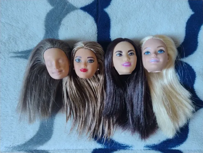 Lote cabeças de Barbie
