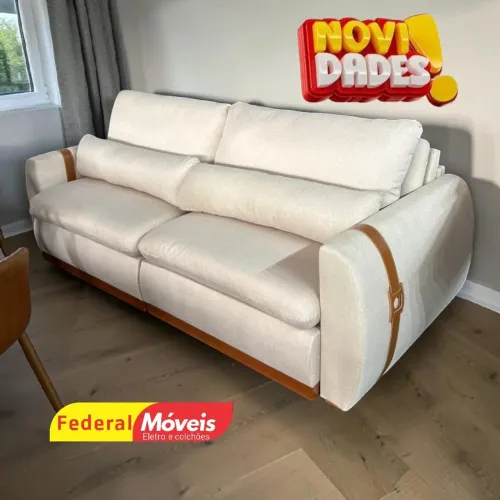 Sofá Cama em Linho 2,30m Zero Caixa Oferta - Entregamos