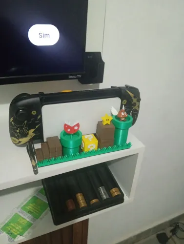 Nintendo switch olede, cartão 512 gigas três controles bolsa para transportar