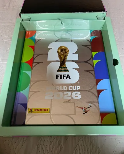 Box álbum da copa - capa dura nunca usado