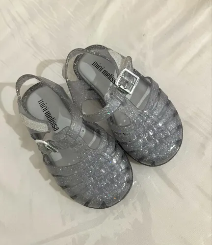 Mini Melissa Possession Baby Glitter Prata Original