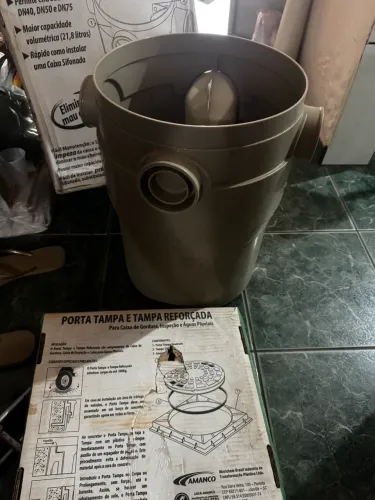caixa de gordura com 3 entradas 21,8 L amanco