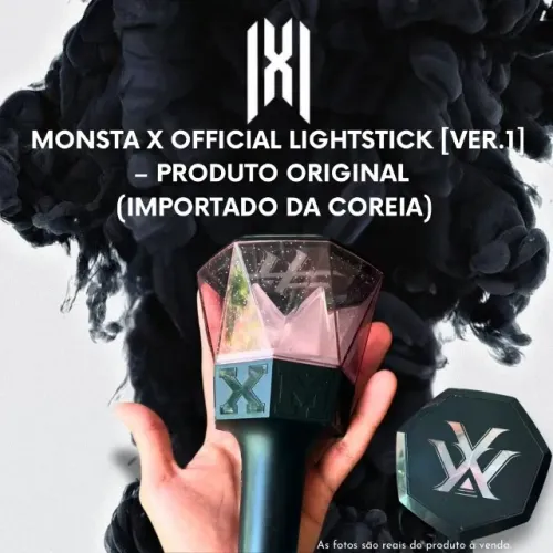Lightstick oficial do MONSTA X, produto 100% original importado da Coreia do Sul.