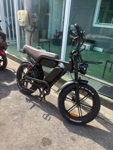 Bicicleta Elétrica V8 com 2 Baterias