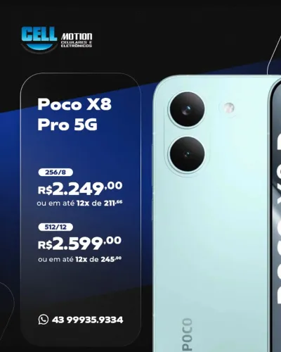 Xiaomi Poco X8 Pro 5G 256GB e 512GB