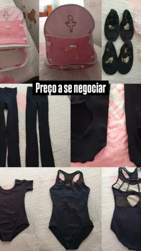 Roupas de balé preta