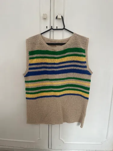 Blusa de crochê masculina