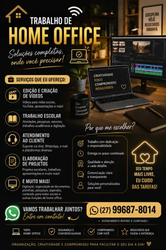 Trabalho de home office 
