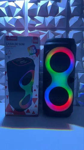 Caixinha de Som Bluetooth AL-3628 50W com LED RGB