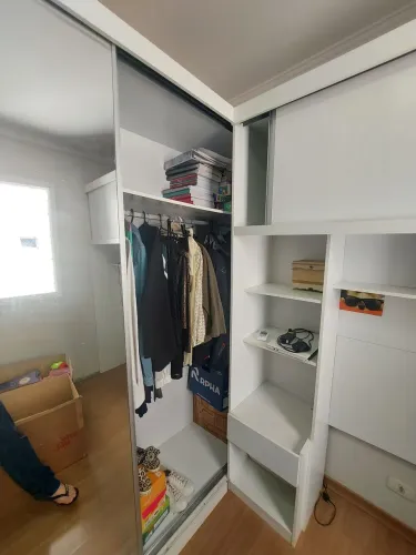 Guarda Roupa branco em L
