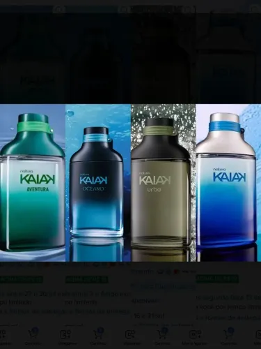 Perfumes natura Kaiak masculino variados