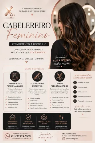 Cabeleireiro a domicílio 