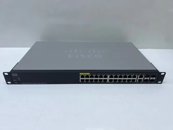 Switch Cisco sg350-28mp 28 portas Gigabit PoE