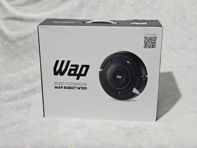 Rob Aspirador Wap Robot W100 Bivolt Preto