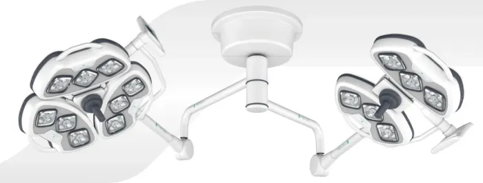 FOCO CIRURGICO DE TETO LED DUPLEX - MENDEL (MODELO 3LE/4LE)