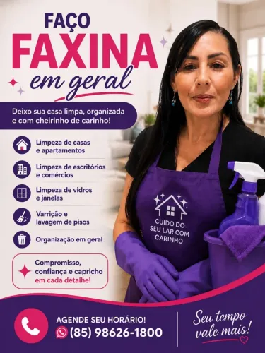Faço faxinas precisa só chamar