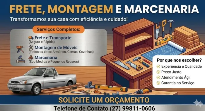 Marceneiro e montador de móveis