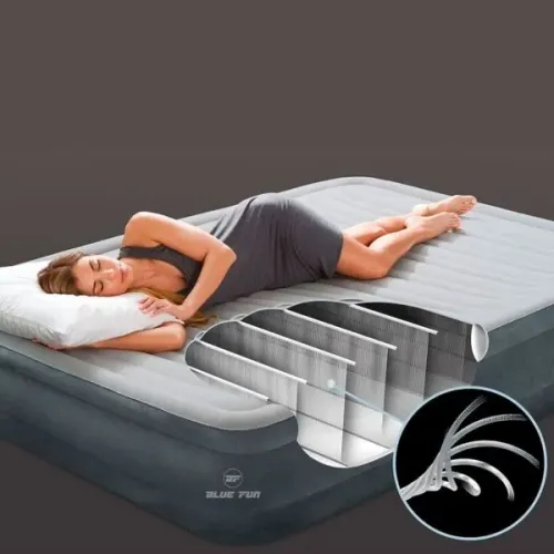 Cama Colchão Inflável Casal Até 272 Kg Dura Beam Com Bomba Elétrica Interna 110v - Intex