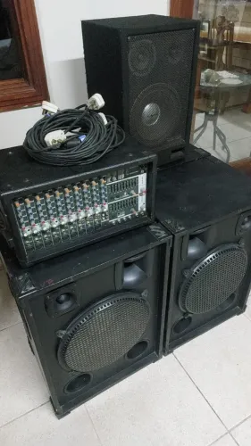 Kit Som Profissional Behringer + 5 Caixas - Completo para Eventos