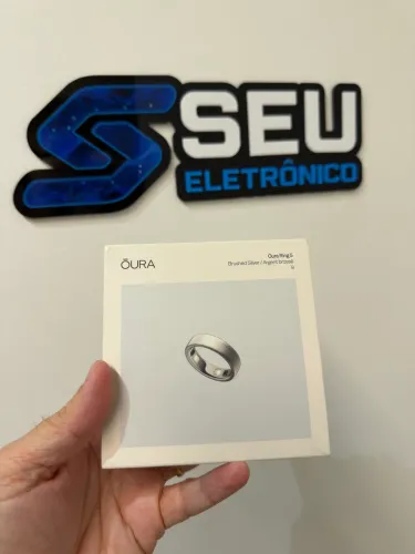 Oura Ring 5 | Caixa Aberta | Brushed Silver | TAM 9