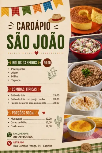 CARDÁPIO SÃO JOAO