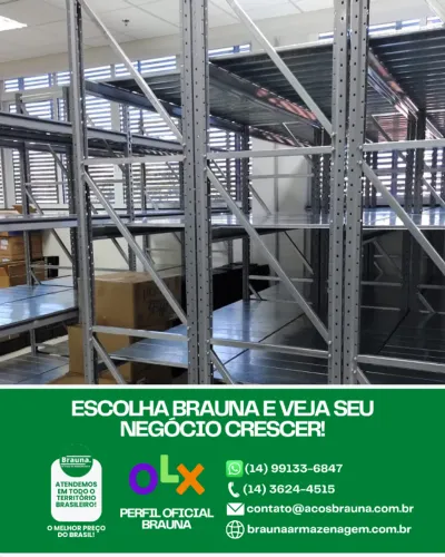 Porta-paletes para Subir o Padrão do Estoque
