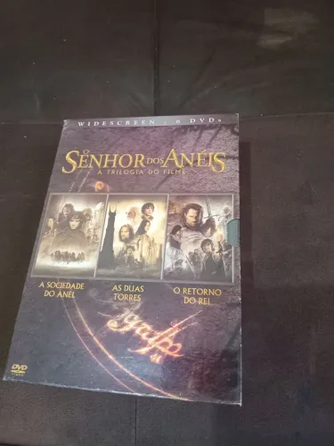 DVDS A TRILOGIA DO SENHOR DOS ANEIS ORIGINAL EM EXCELENTE ESTADO DE CONSERVAÇÃO - COLEÇÃO