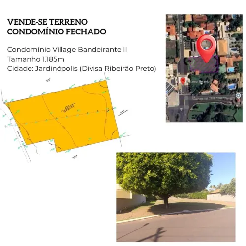 Vende-se terreno condomínio fechado 1185m