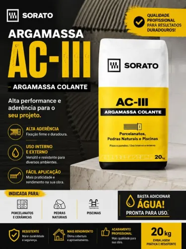 ARGAMASSA CIMENTO COLA AC3 20KG