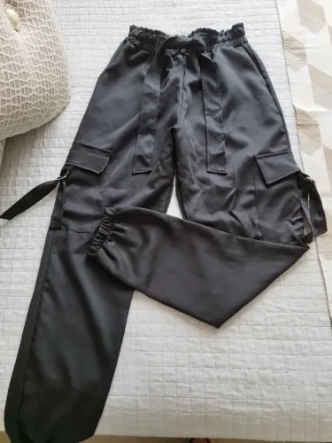 Calça cintura alta jogger preta